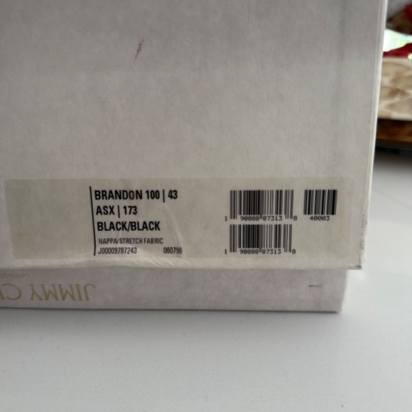 Jimmy Choo Brandon 100 Black Wedge Platform Sandals Wrap Around Ankle Strap - Picture 11 of 11